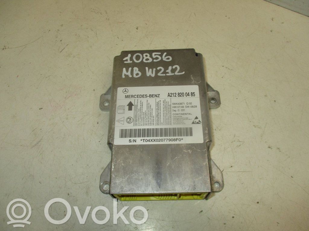 Mercedes-Benz E W212 Airbag control unit/module 