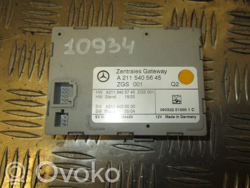 Mercedes-Benz CLS C219 Módulo de control Gateway 