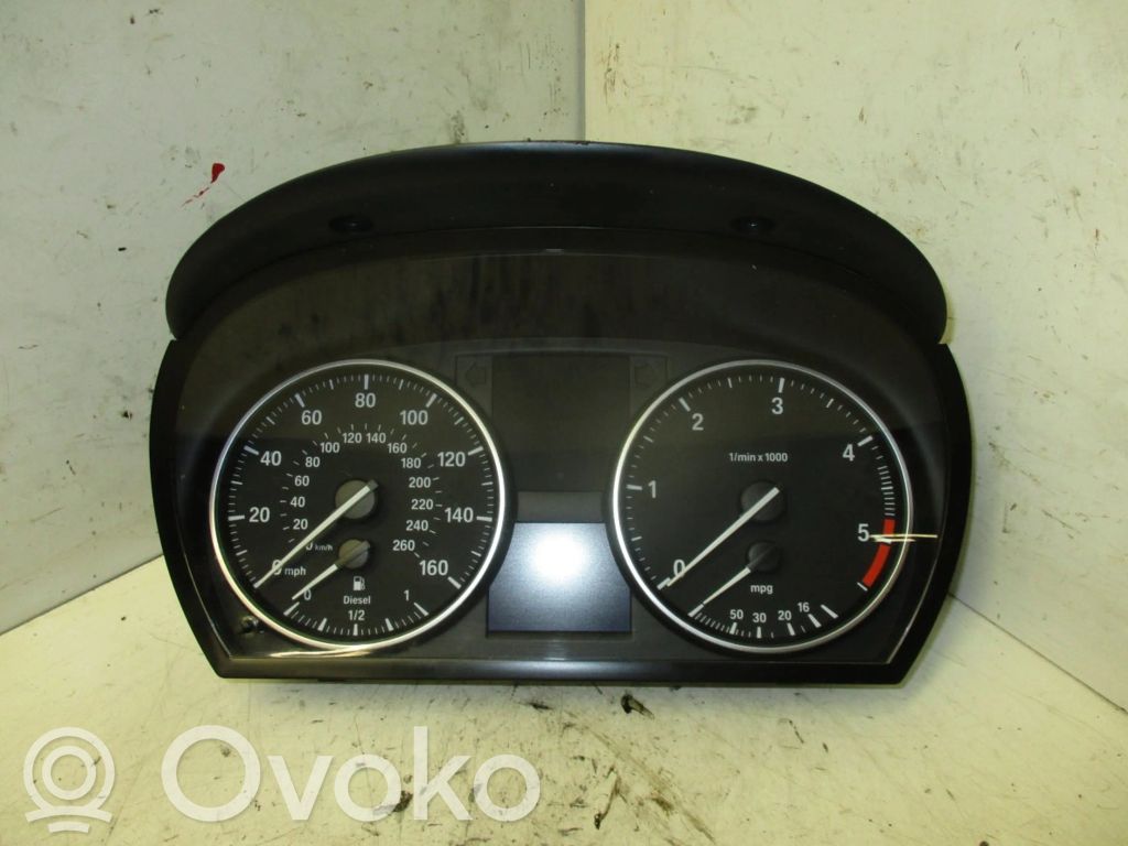 BMW 3 E90 E91 Spidometrs (instrumentu panelī) 