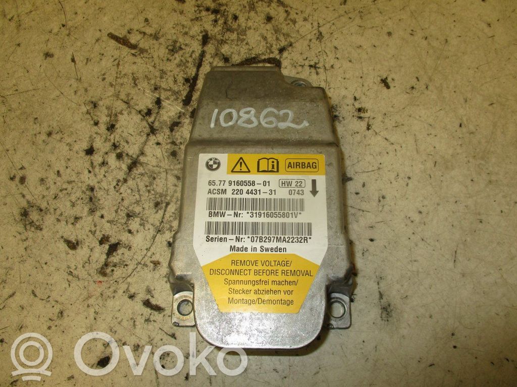 BMW 5 E60 E61 Airbag control unit/module 