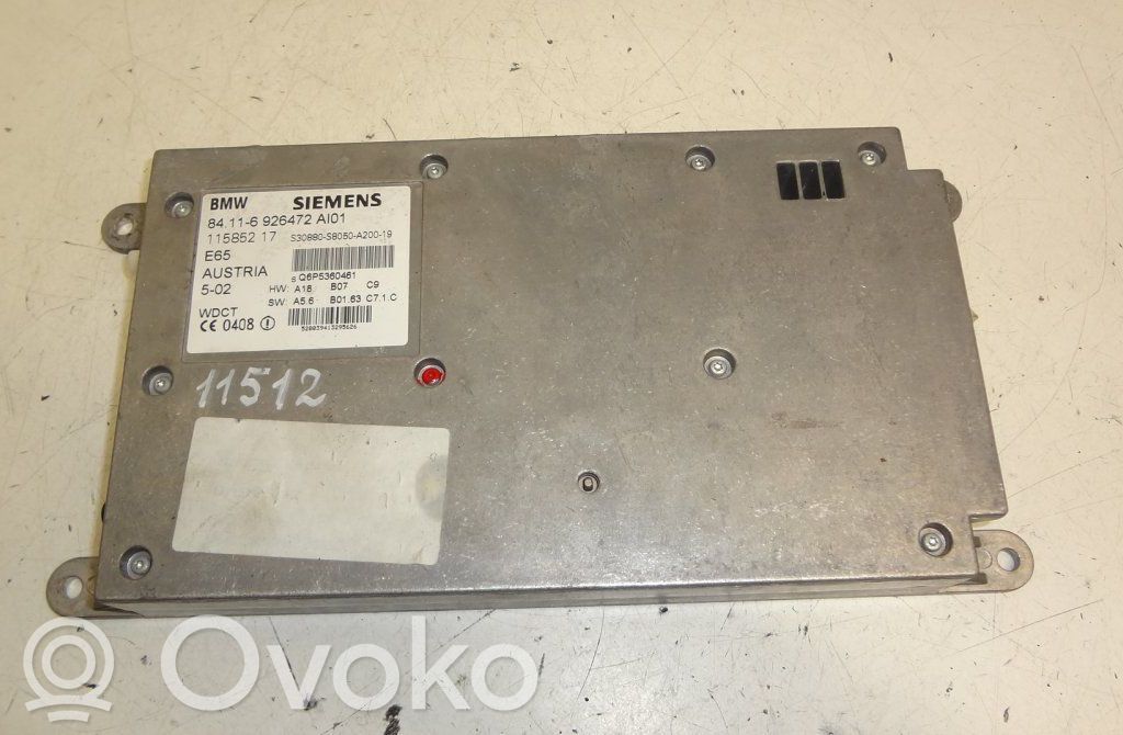 BMW 7 E65 E66 Telefono valdymo blokas 