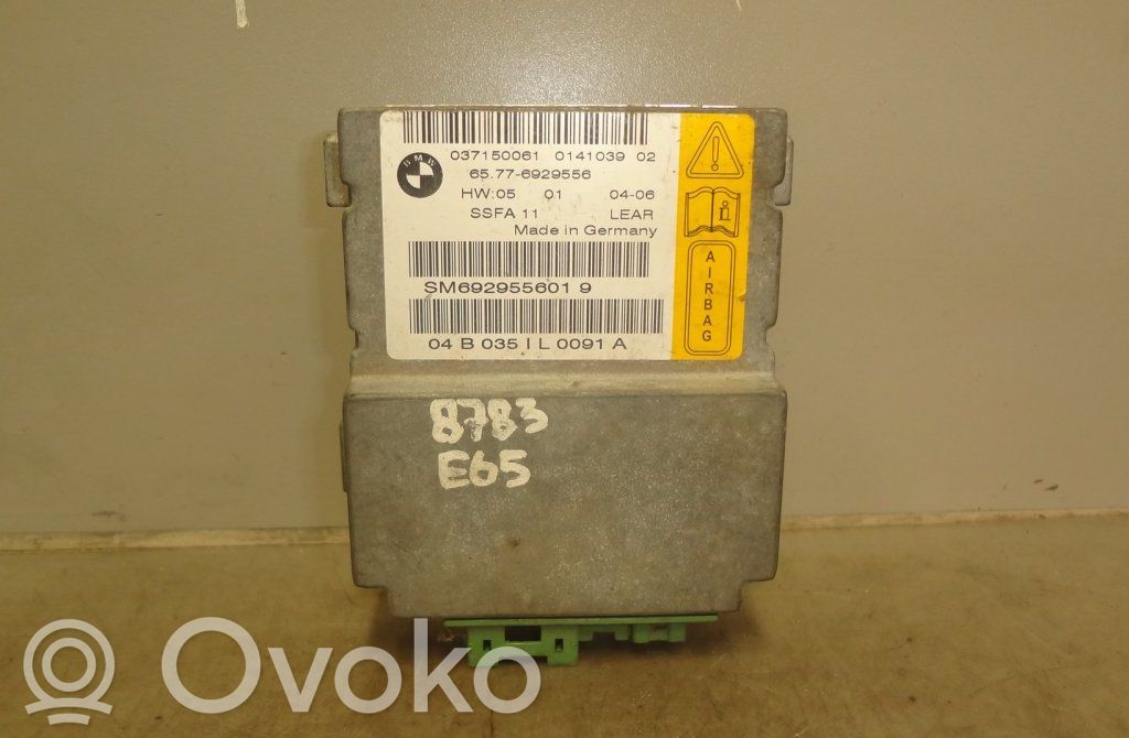 Airbag control unit/module   6929556,65776929556,SM6929556019