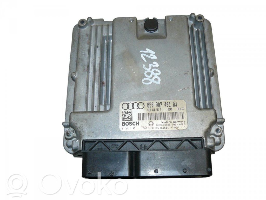 Engine control unit/module   0281011760,8E0907401AJ