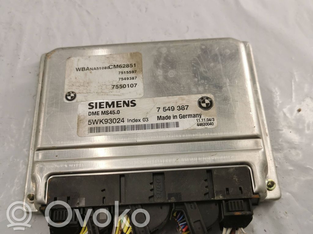 Moottorin ohjainlaite/moduuli   7549387,5WK93024