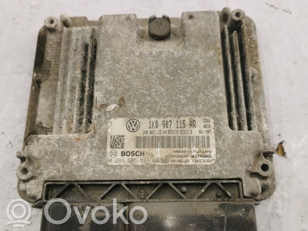 Engine control unit/module   1K0907115AA,1K0907115AR,0261S05897