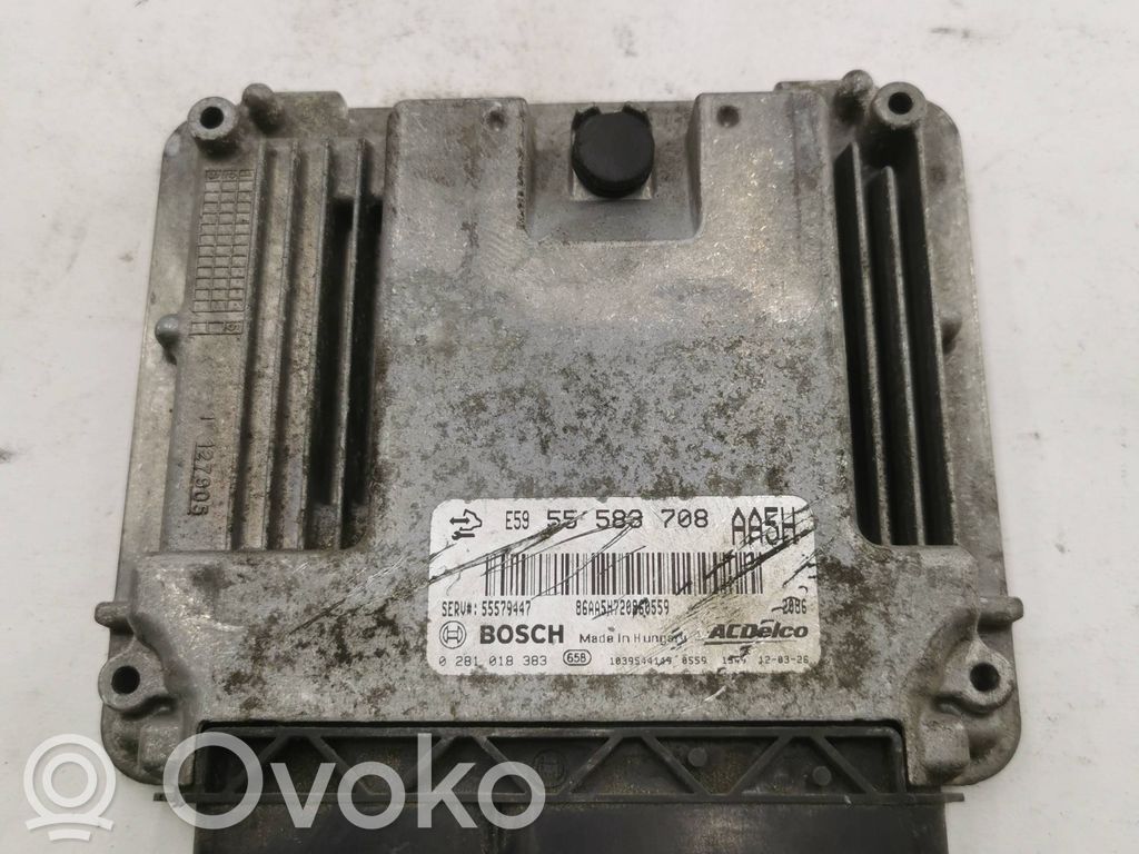 Engine control unit/module   55583708,55579447,0281018383