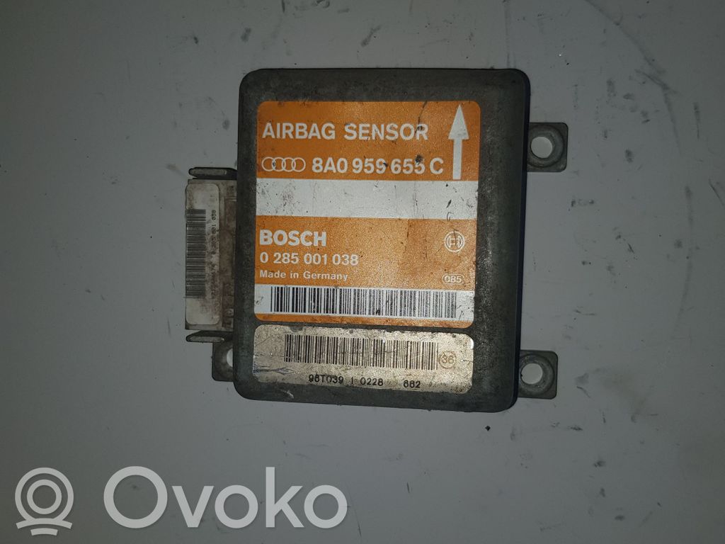 Airbag control unit/module   8A0959655C,0285001038