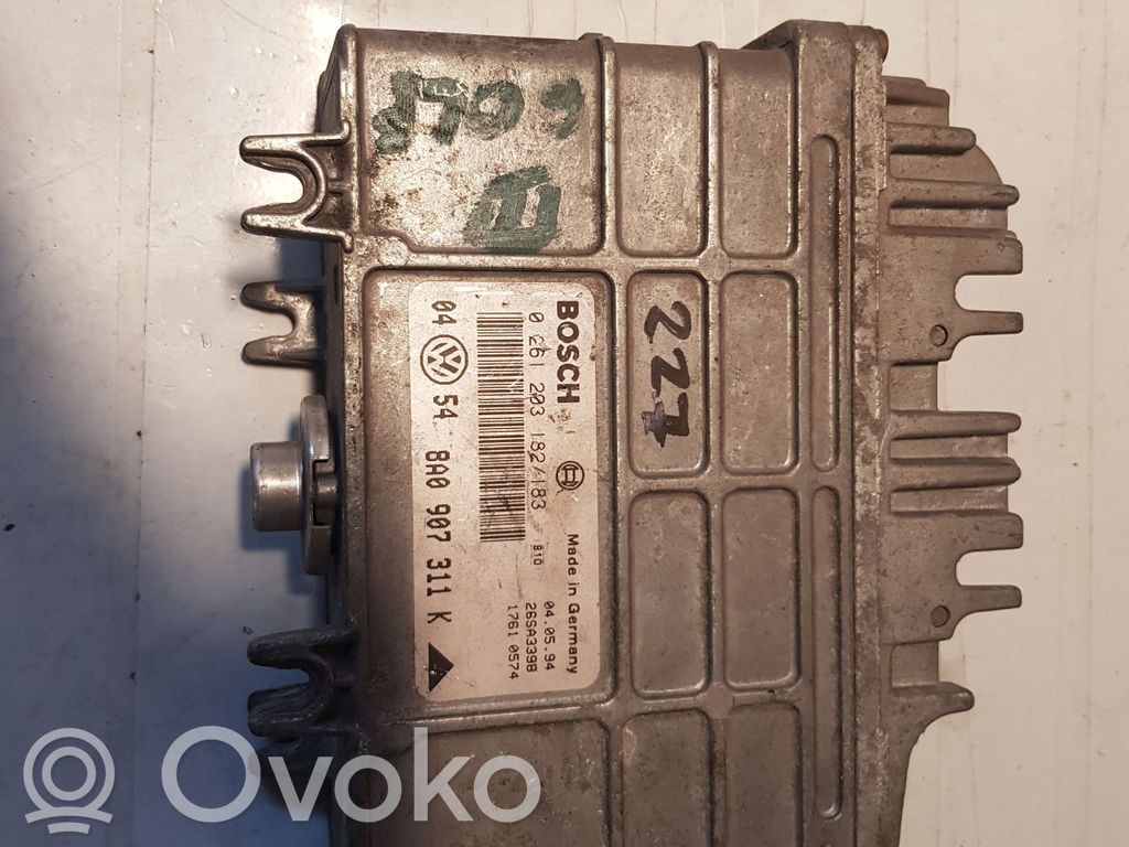 Engine control unit/module   0261203182,8A0907311K