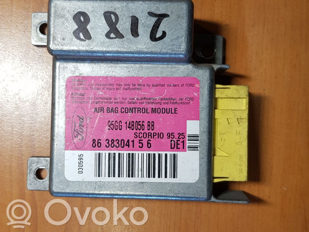 Airbag control unit/module   95GG14B056BB,8638304156