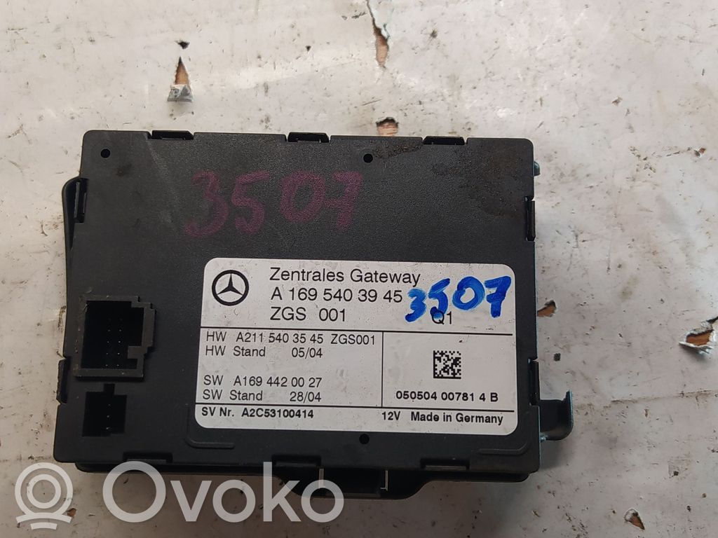 Mercedes-Benz A W169 Sterownik / Moduł drzwi 