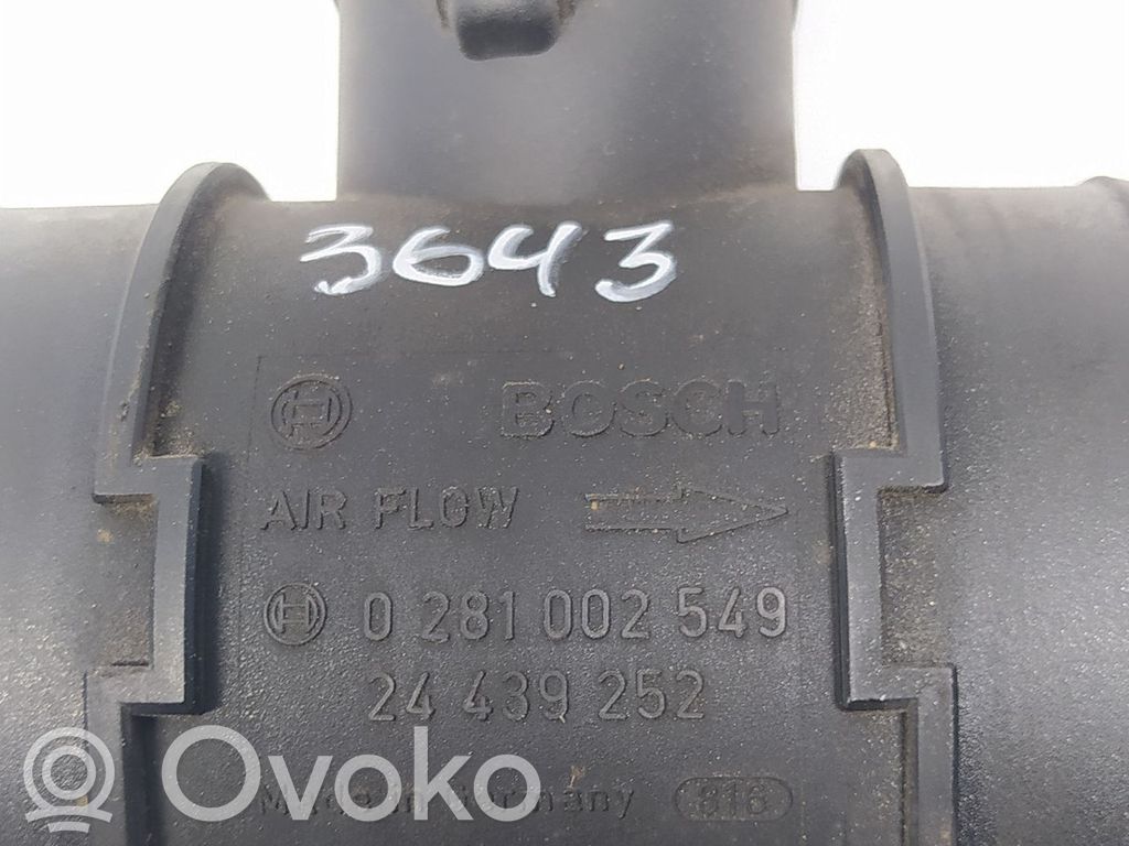 Opel Astra G Mass air flow meter 