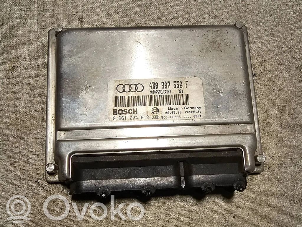 Engine control unit/module   4B0907552F,0261204812