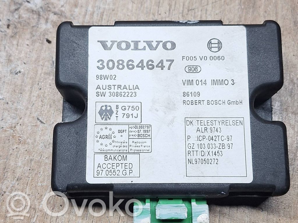 Volvo S40, V40 Immobilizer control unit/module 