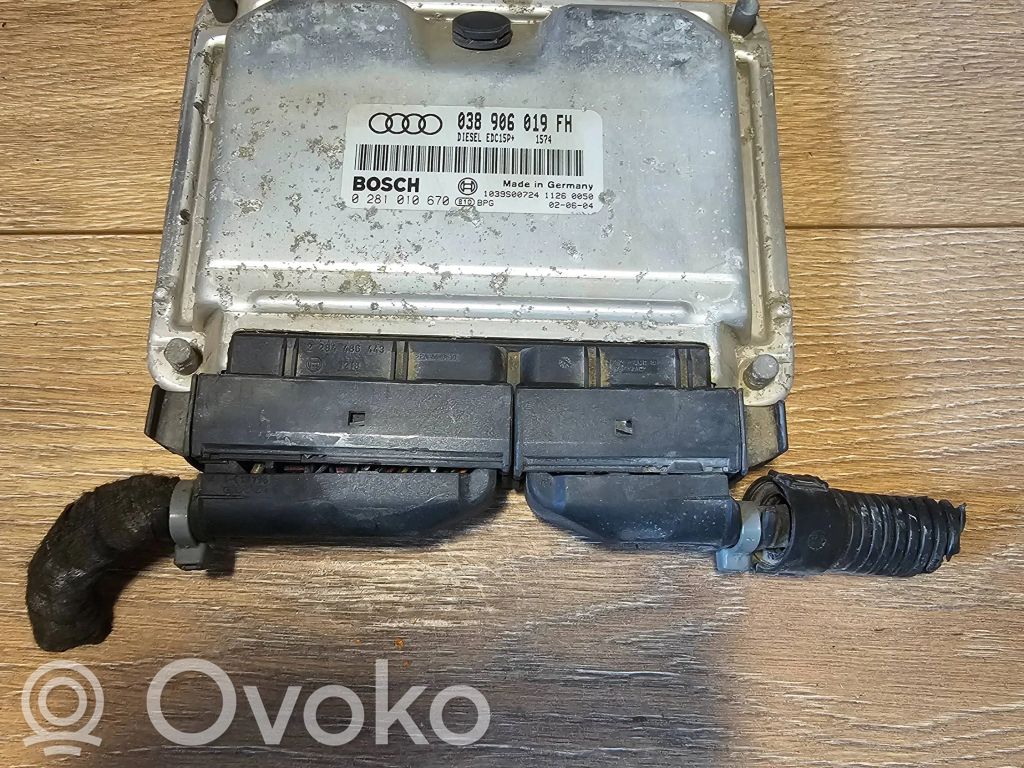 Engine control unit/module   038906019FH,0281010670