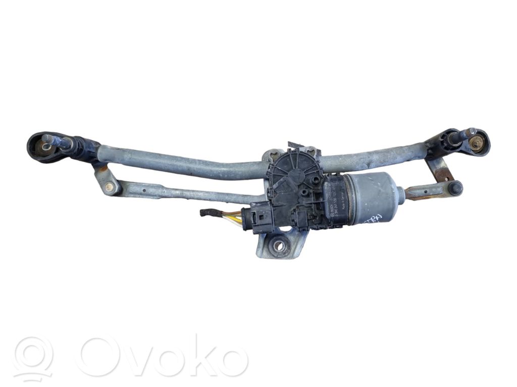 Opel Astra H Wischergestänge Wischermotor vorne 