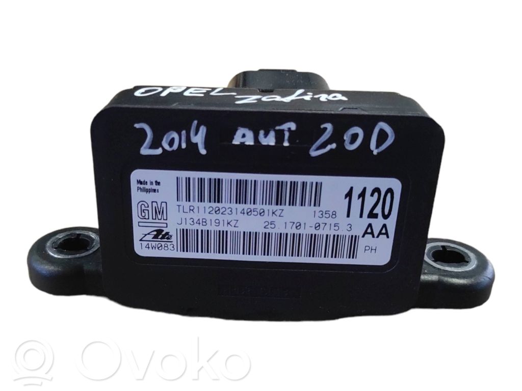 Opel Zafira C ESP acceleration yaw rate sensor 