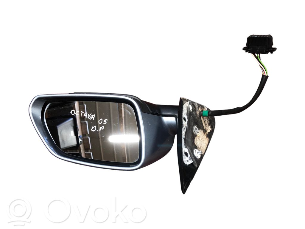 Skoda Octavia Mk2 (1Z) Front door electric wing mirror 
