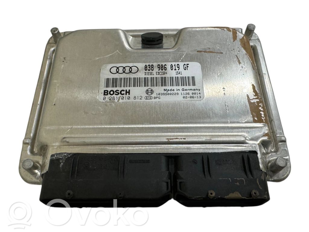 Engine control unit/module   038906019GF,1039S00229,0281010812