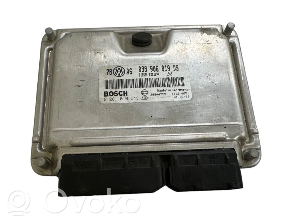 Engine control unit/module   038906019DS,28SA4959,0281010543
