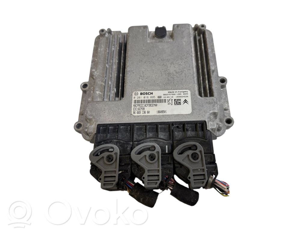 Engine control unit/module   9666913680,9663757980,1860B501,0281016895