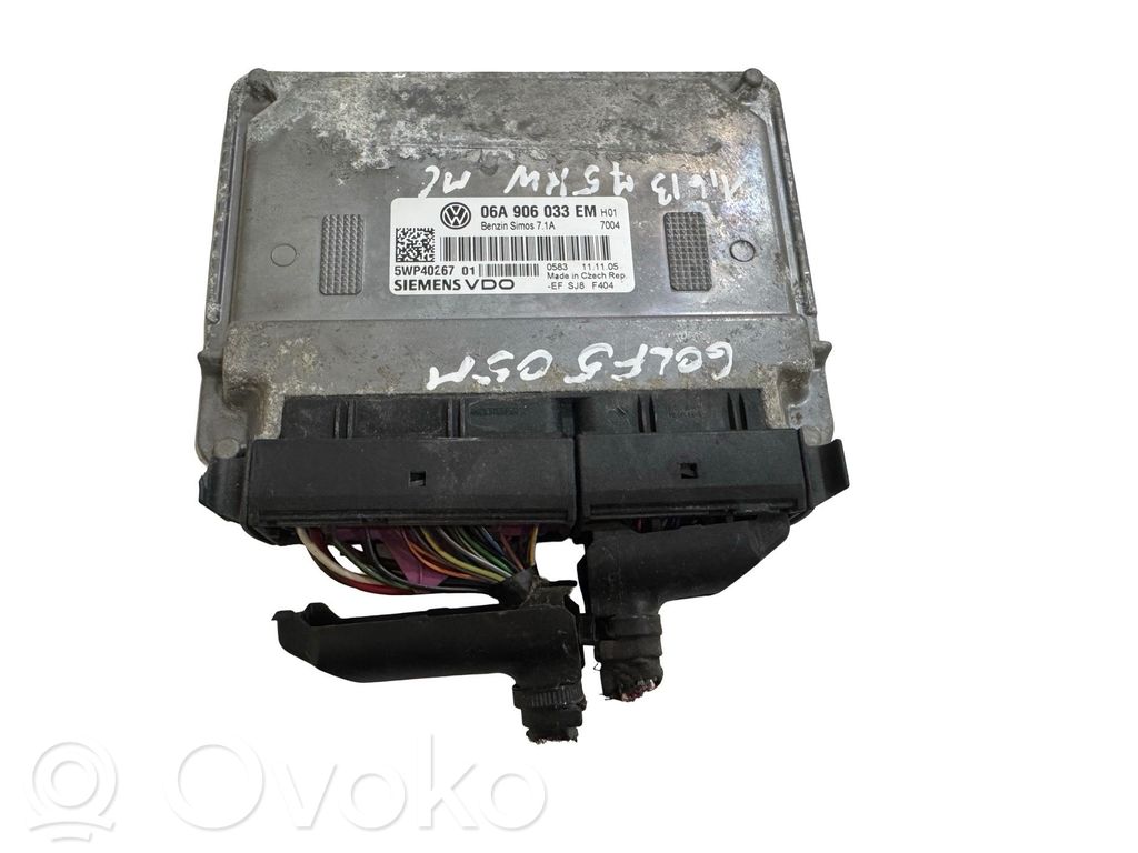 Engine control unit/module   06A906033EM,5WP40267