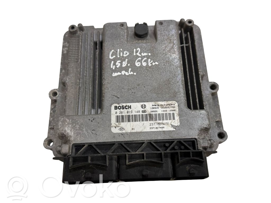 Renault Clio IV Engine control unit/module 