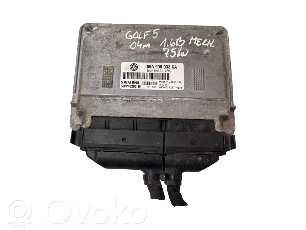 Volkswagen Golf V Engine control unit/module 