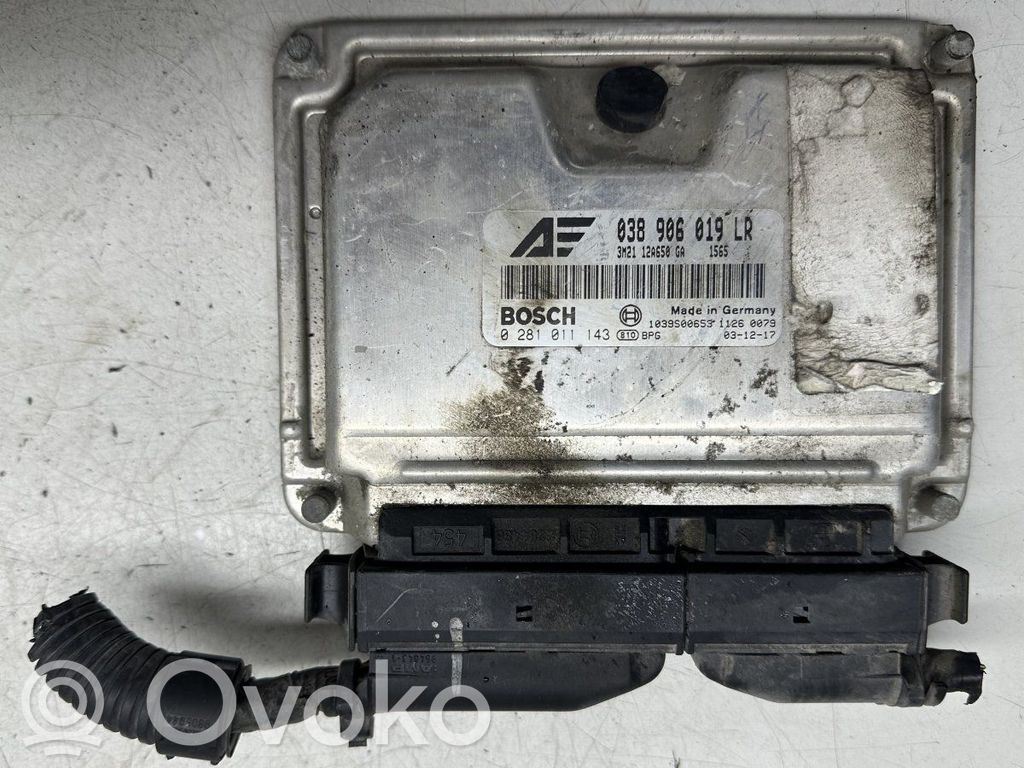 Engine control unit/module   0281011143,038906019LR,1039S00653
