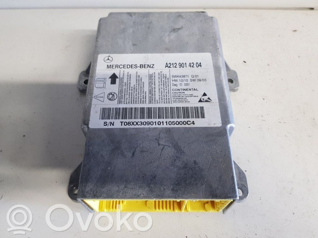 Mercedes-Benz E W212 Airbag control unit/module 
