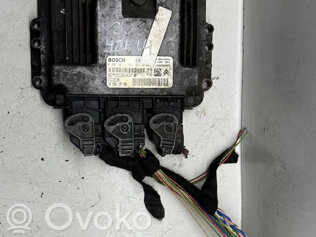 Engine control unit/module   0281011784,9655919780,1039S06089