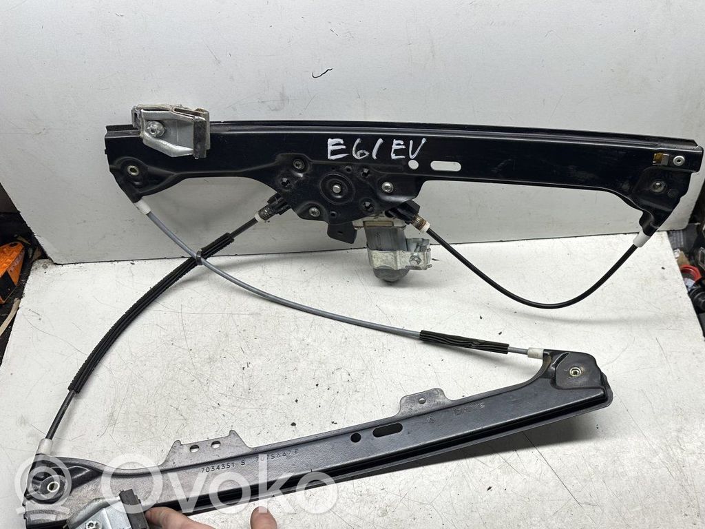 BMW 5 E60 E61 Front door window regulator with motor 