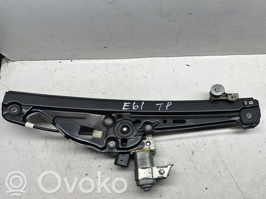 BMW 5 E60 E61 Rear door window regulator with motor 