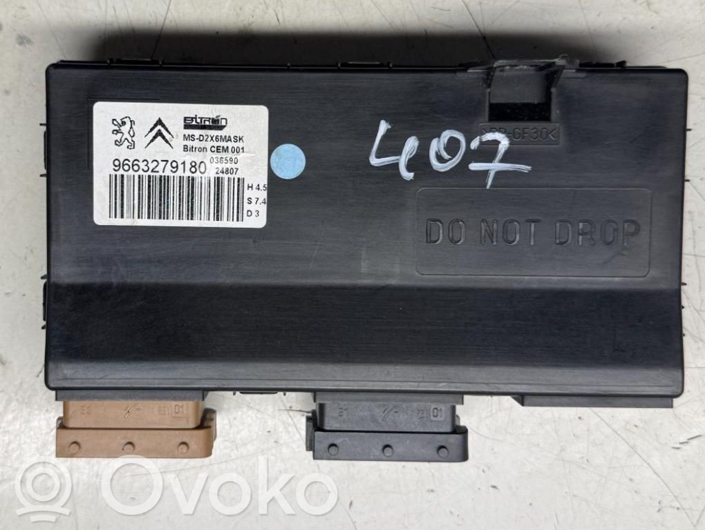 Peugeot 407 Modulo di controllo sedile 