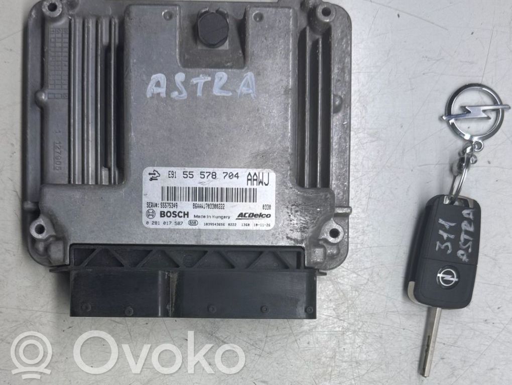 Opel Astra J Engine control unit/module 