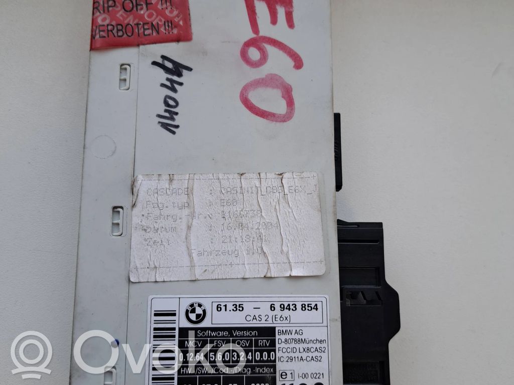 BMW 5 E60 E61 CAS control unit/module 