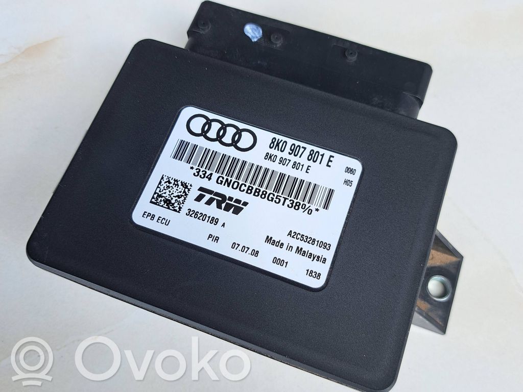 Audi A4 S4 B8 8K Module de commande de frein à main 