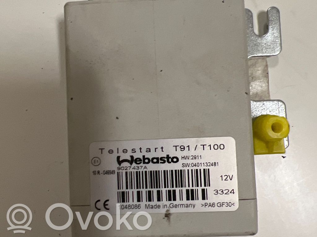 Opel Zafira C Auxiliary heating control unit/module 
