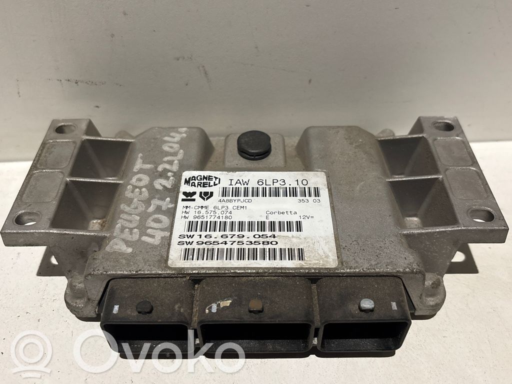 Peugeot 407 Engine control unit/module 