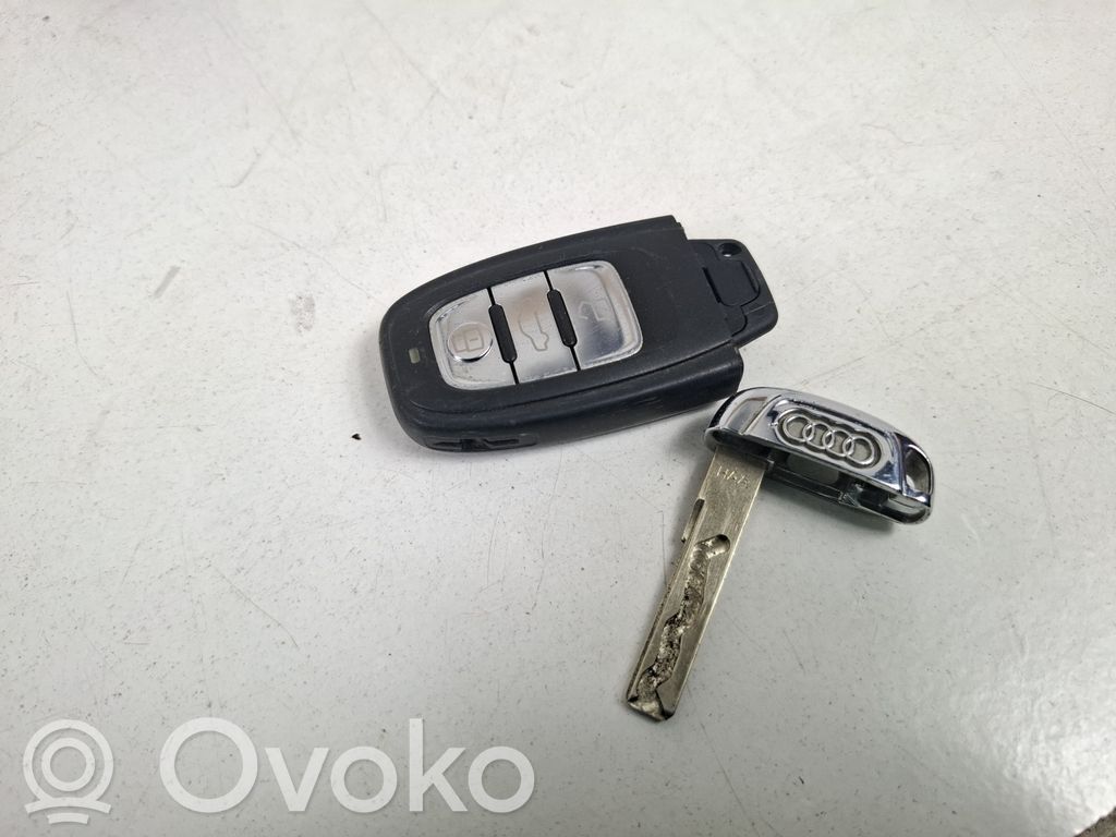 Audi A4 S4 B8 8K Ignition key/card 