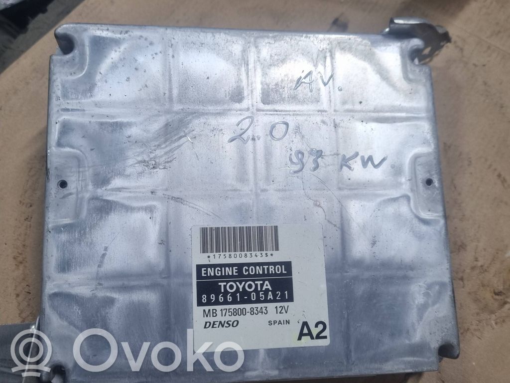 Toyota Avensis T250 Sterownik / Moduł ECU 
