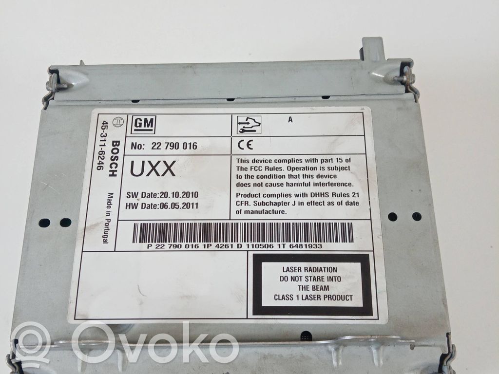 Opel Insignia A Radio/CD/DVD/GPS head unit 