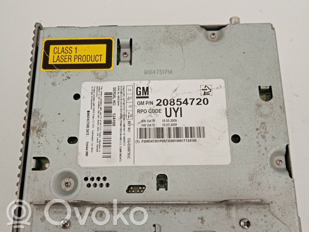 Opel Insignia A Panel / Radioodtwarzacz CD/DVD/GPS 
