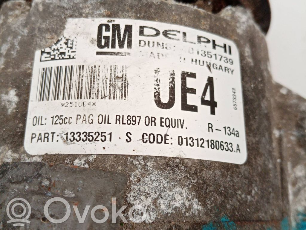 Opel Astra J Kompresor / Sprężarka klimatyzacji A/C 