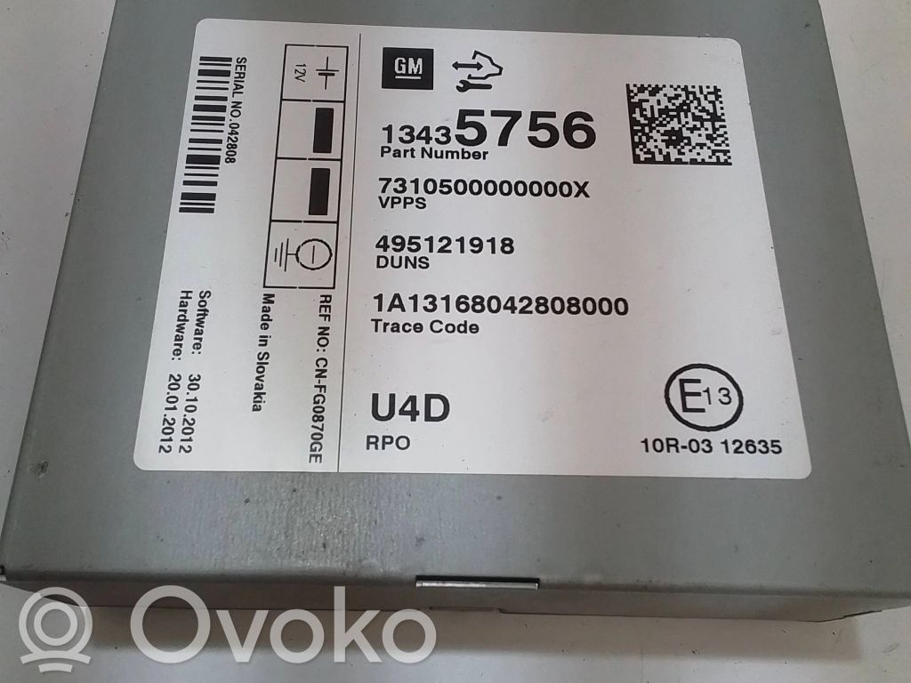 Opel Zafira C Inne komputery / moduły / sterowniki 