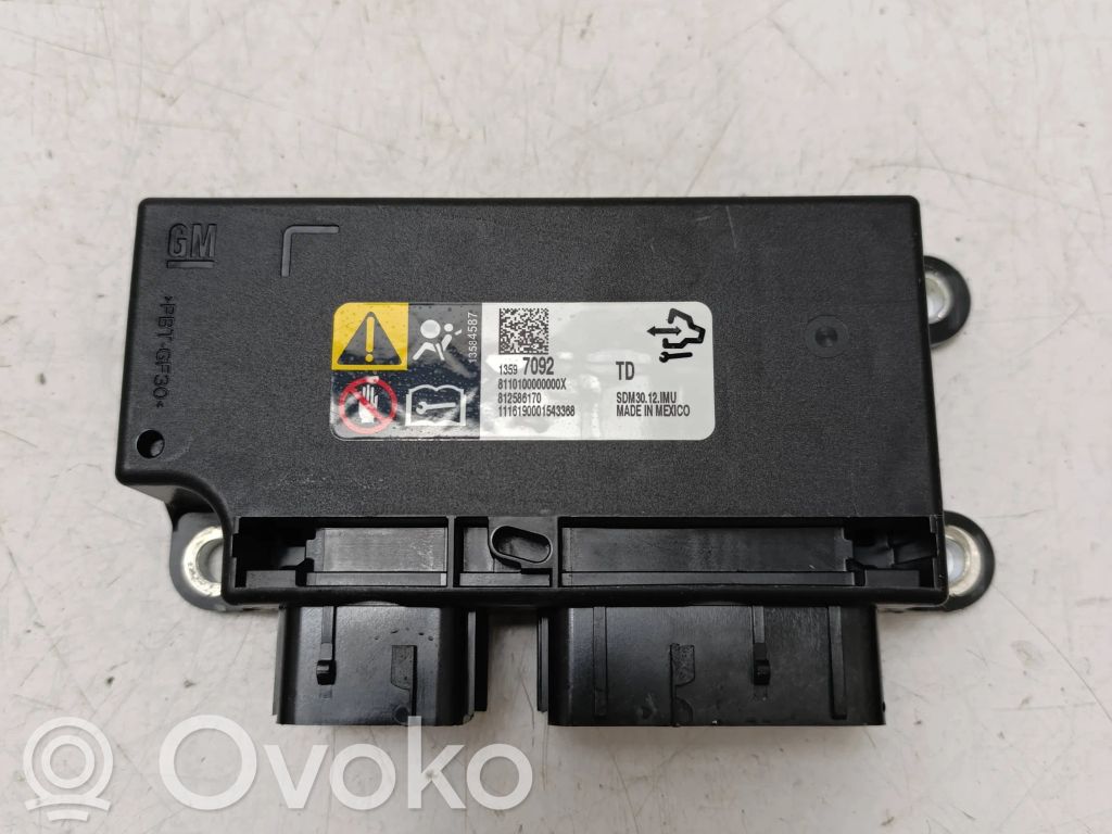 Opel Insignia A Airbag control unit/module 
