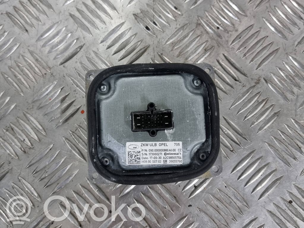 Opel Astra K Module de contrôle de ballast LED 