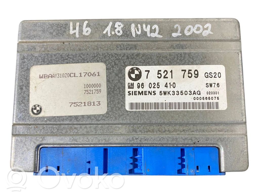 Gearbox control unit/module   7521759,96025410,5WK33503AG