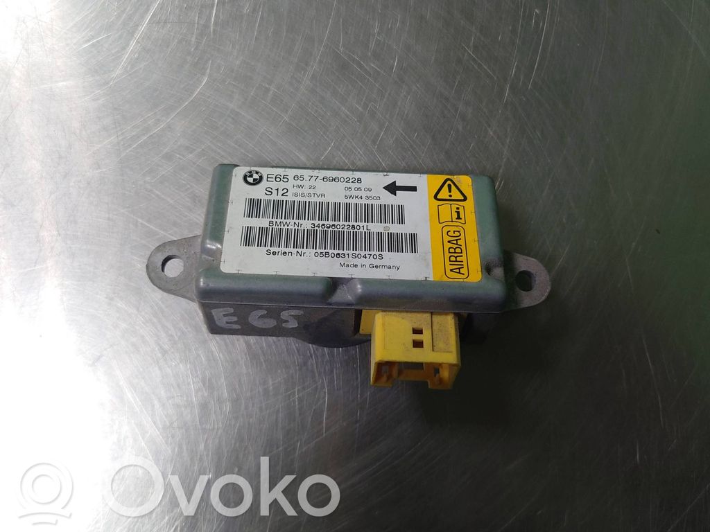 BMW 7 E65 E66 Airbag deployment crash/impact sensor 