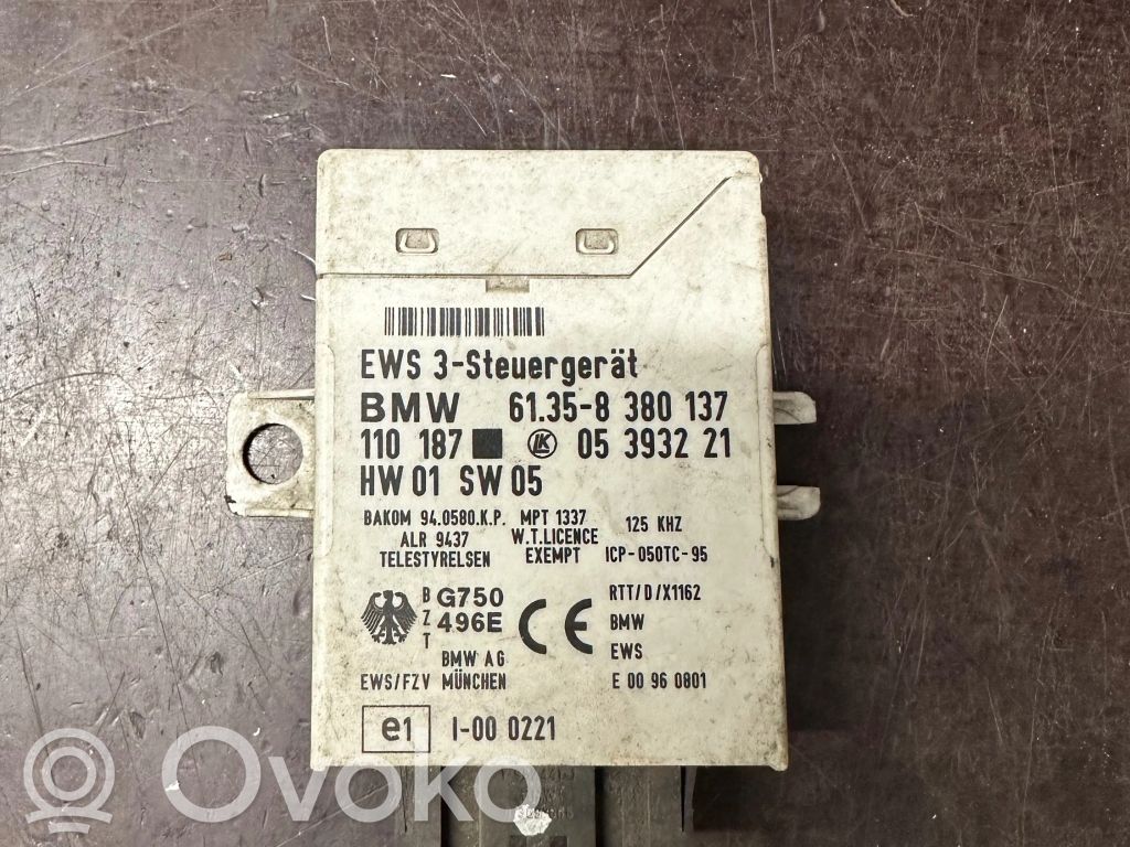 Immobilizer control unit/module   61358380137,05393221,110187