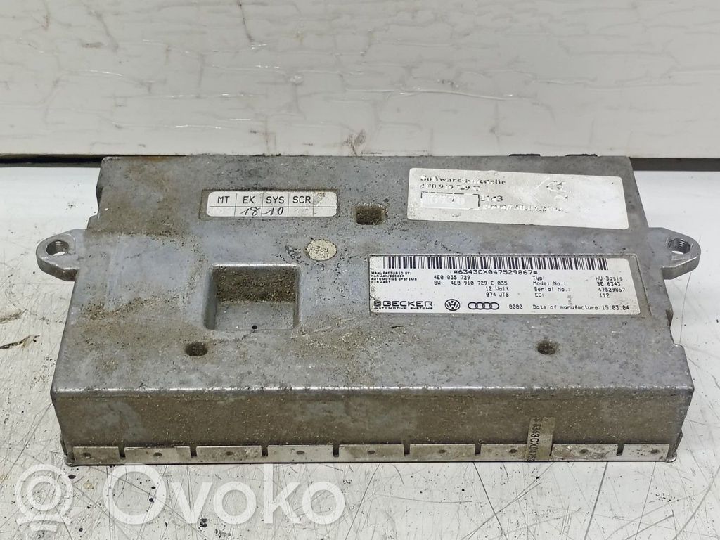 Audi A8 S8 D3 4E Kit del sistema de audio 